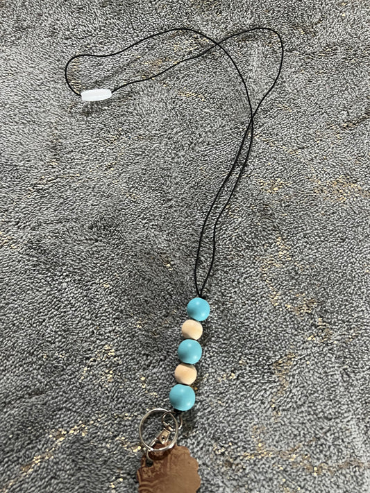 Light blue lanyard