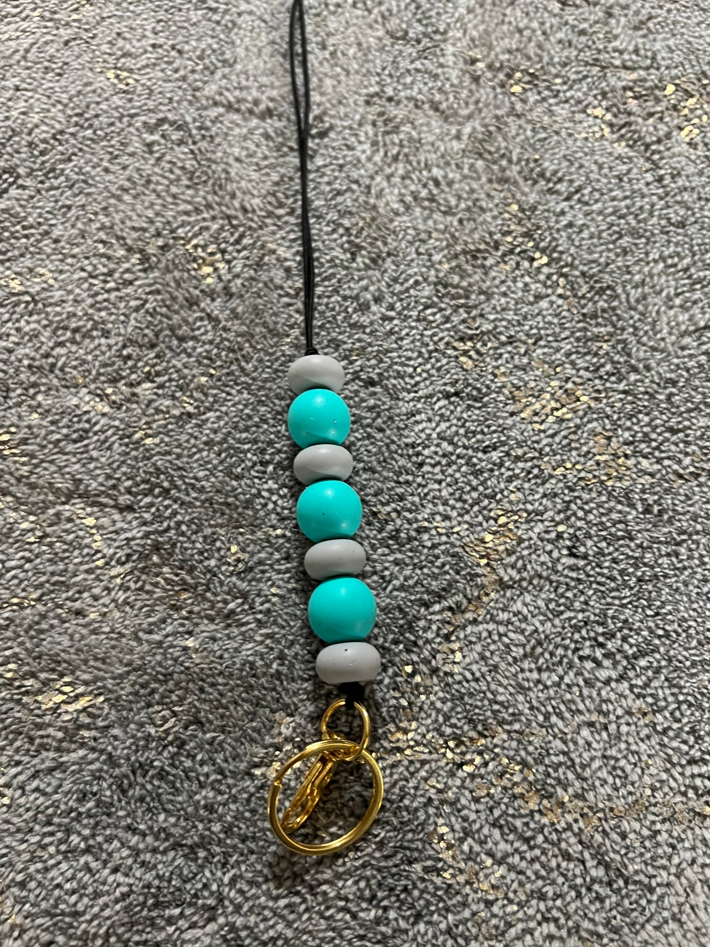 Gray/Mint Lanyard