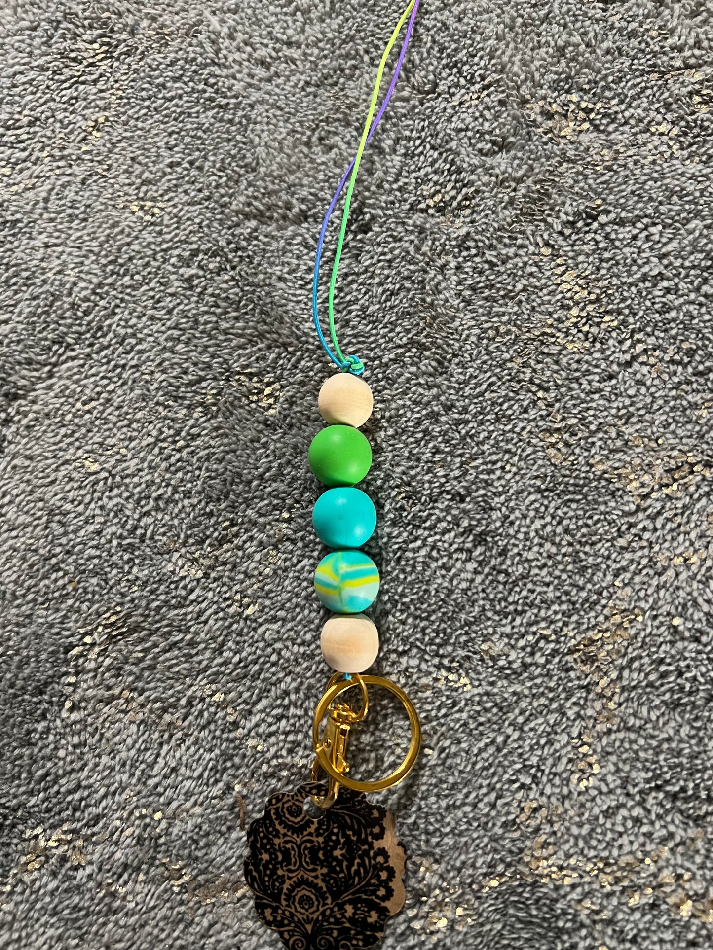 Green & Brown Lanyard