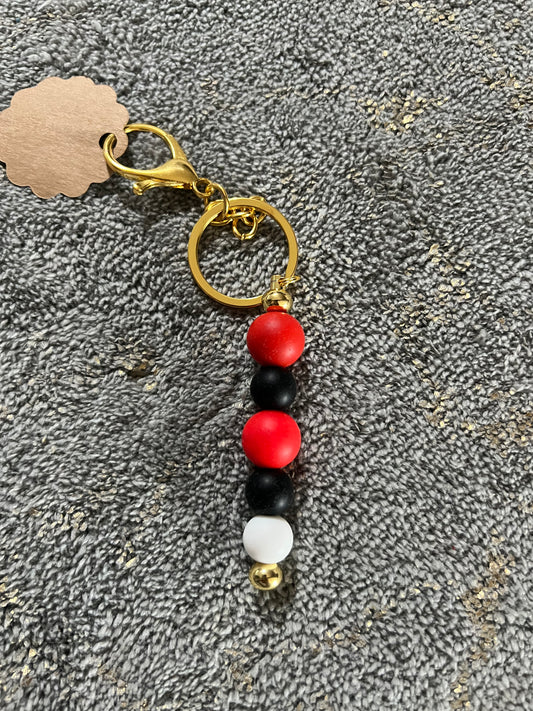 Red,White&Black keychain