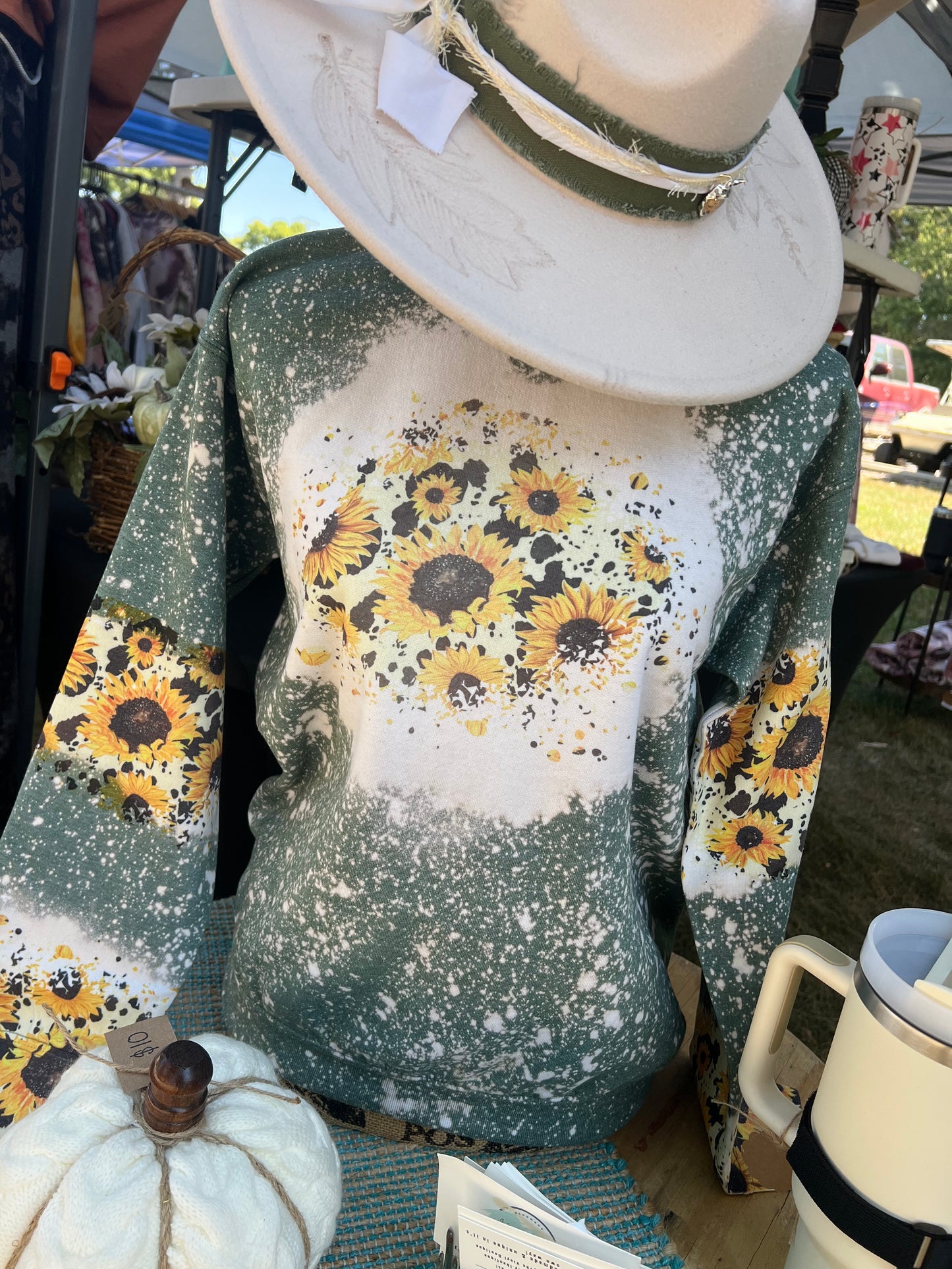 Sunflower on Sleeves Crewneck