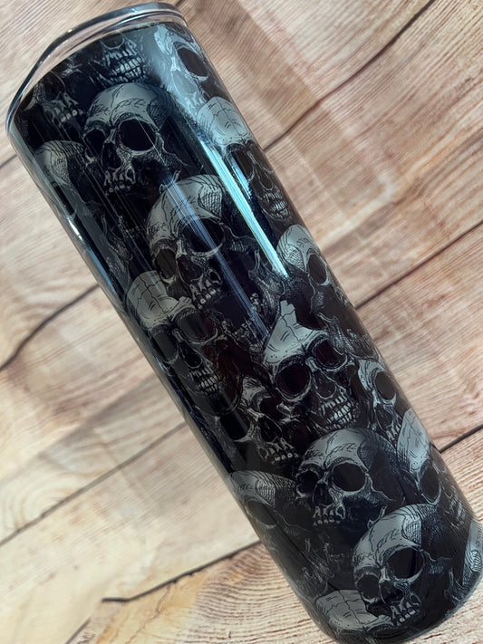 Black Skulls 20oz Tumbler